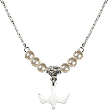 Collar de cuentas de cristal del Espíritu Santo | 1/2 pulgada | Cuentas de 4 mm | N21-5431