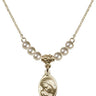 Madonna Crystal Necklace | 5/8 inch | 4mm Beads   14kt Gold Filled