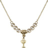 Chalice Crystal Necklace | 3/8 inch | 4mm Beads   14kt Gold Filled