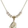 Guardian Angel Crystal Necklace | 5/8 inch | 4mm Beads   14kt Gold Filled