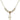 Cross Crystal Necklace | 5/8 inch | 4mm Beads   14kt Gold Filled