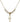 Cross Crystal Necklace | 5/8 inch | 4mm Beads   14kt Gold Filled