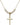 Crucifix Crystal Necklace | 7/8 inch | 4mm Beads   14kt Gold Filled