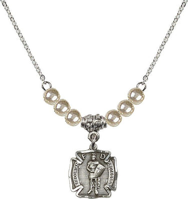 Collar de cristal de San Florian | 1/2 pulgada | Cuentas de 4 mm | N21-5686