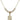 Saint Michael the Archangel Crystal Necklace | 5/8 inch | 4mm Beads   14kt Gold Filled