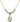 Saint Michael the Archangel Crystal Necklace | 5/8 inch | 4mm Beads   14kt Gold Filled