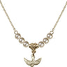 Holy Spirit Crystal Necklace | 3/8 inch | 4mm Beads   14kt Gold Filled