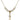 Lighthouse Crystal Necklace | 3/4 inch | 4mm Beads   14kt Gold Filled