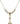 Lighthouse Crystal Necklace | 3/4 inch | 4mm Beads   14kt Gold Filled