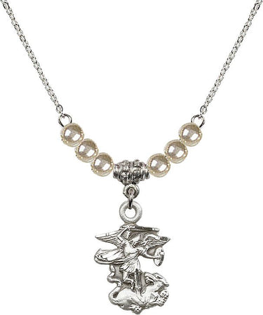 Collar de cristal de San Miguel Arcángel | 2,22 cm | N21-5940