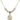 Miraculous Medal Crystal Necklace | 5/8 inch | 4mm Beads   14kt Gold Filled