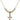 Crucifix Crystal Necklace | 5/8 inch | 4mm Beads   14kt Gold Filled