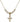 Crucifix Crystal Necklace | 5/8 inch | 4mm Beads   14kt Gold Filled