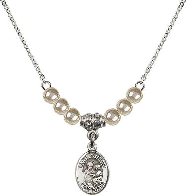 Collar de cristal de San Antonio | 1/2 pulgada | Cuentas de 4 mm | N21-9004