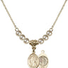 Saint Benedict Crystal Necklace | 1/2 inch | 4mm Beads   14kt Gold Filled