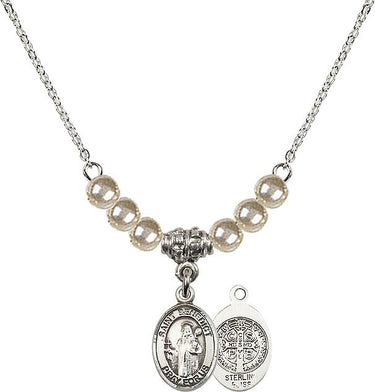 Collar de cristal de San Benito | 1,27 cm | Cuentas de 4 mm | N21-9008