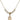 Saint Christopher Crystal Necklace | 1/2 inch | 4mm Beads   14kt Gold Filled