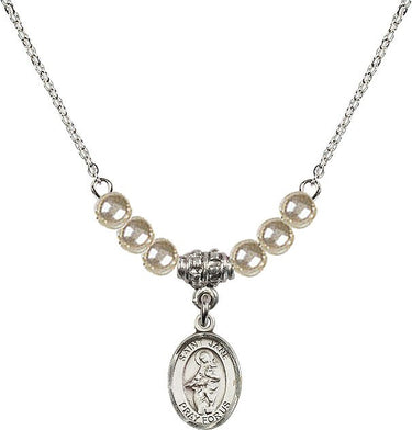 Collar de cristal Santa Juana de Valois | 1/2 pulgada | Cuentas de 4 mm | N21-9029