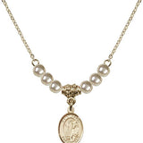 Saint Elmo Crystal Necklace | 1/2 inch | 4mm Beads   14kt Gold Filled