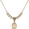 Saint Elmo Crystal Necklace | 1/2 inch | 4mm Beads   14kt Gold Filled