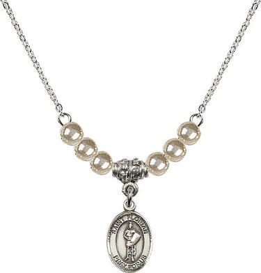 Collar de cristal de San Florian | 1/2 pulgada | Cuentas de 4 mm | N21-9034