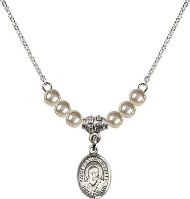 Collar de cristal de San Francisco de Sales | 1/2 pulgada | Cuentas de 4 mm | N21-9035