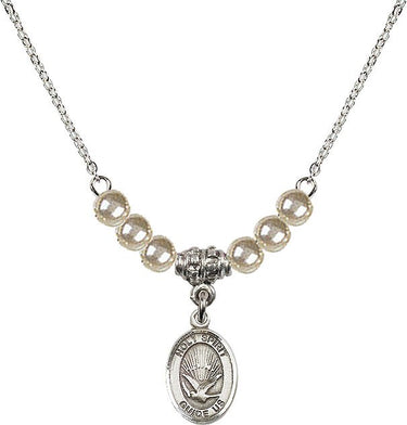 Collar de cristal del Espíritu Santo con cuentas | 1/2 pulgada | Cuentas de 4mm | N21-9044