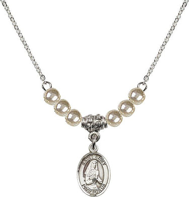 Collar de cristal Santa Emily de Vialar | 1,27 cm | Cuentas de 4 mm