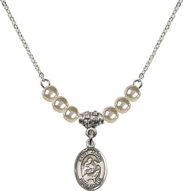 Collar de cristal de San Jason | 1/2 pulgada | Cuentas de 4 mm