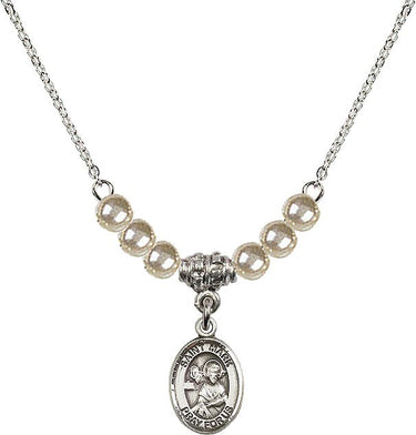 Collar de cristal con la medalla de San Marcos Evangelista | 1/2 pulgada