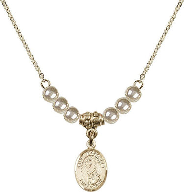 Collar con colgante de cristal de Santa Margarita María Alacoque | 1/2 pulgada