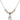 Saint Margaret Mary Alacoque Crystal Necklace | 1/2 inch | 4mm Beads   Sterling Silver