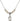 Saint Margaret Mary Alacoque Crystal Necklace | 1/2 inch | 4mm Beads   Sterling Silver