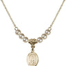 Saint Louis Crystal Necklace | 1/2 inch | 4mm Beads   14kt Gold Filled