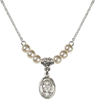 Collar de cristal de San Ramón Nonato | 1/2 pulgada | Cuentas de 4 mm | N21-9091