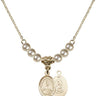 Scapular Crystal Necklace | 1/2 inch | 4mm Beads   14kt Gold Filled