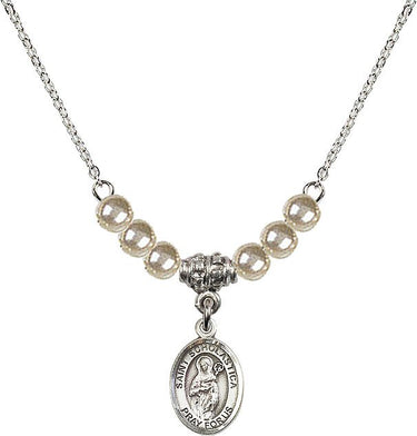 Collar de cristal Santa Escolástica | 1/2 pulgada | Cuentas de 4 mm | N21-9099