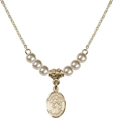 Collar de cristal de San Sebastián | 1/2 pulgada | Cuentas de 4 mm | N21-9100