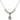 Saint Sebastian Crystal Necklace | 1/2 inch | 4mm Beads   Sterling Silver