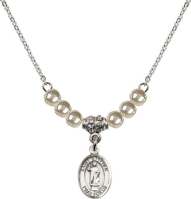 Collar de cristal San Esteban Mártir | 1/2 pulgada | Cuentas de 4 mm