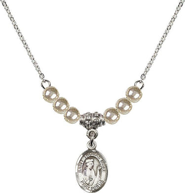 Collar de cristal de Santo Tomás Moro | 1/2 pulgada | Cuentas de 4 mm | N21-9109