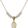 Saint John of God Crystal Necklace | 1/2 inch | 4mm Beads   14kt Gold Filled