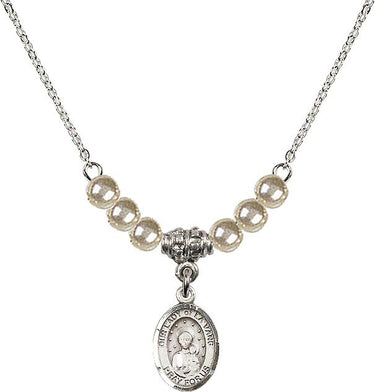 Our Lady of la Vang Crystal Necklace | 1/2 inch | 4mm Beads | N21-9115