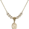 Guardian Angel Crystal Necklace | 1/2 inch | 4mm Beads   14kt Gold Filled