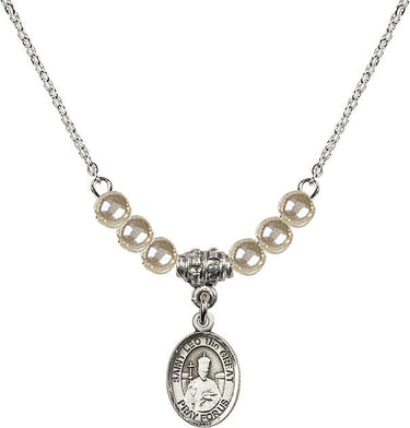 Collar de cristal San León Magno | 1/2 pulgada | Cuentas de 4 mm | N21-9120