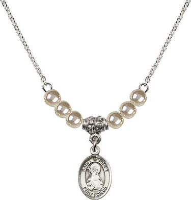 Collar de cristal de Santa Brígida de Suecia | 1/2 pulgada | Cuentas de 4 mm