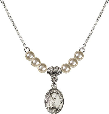 Collar de cristal de San Pío de Pietrelcina | 1/2 pulgada | Cuentas de 4 mm