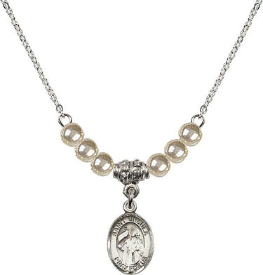 Collar de cristal de Santa Úrsula | 1/2 pulgada | Cuentas de 4 mm | N21-9127