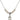 Saint Agnes of Rome Crystal Necklace | 1/2 inch | 4mm Beads   Sterling Silver