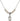 Saint Agnes of Rome Crystal Necklace | 1/2 inch | 4mm Beads   Sterling Silver